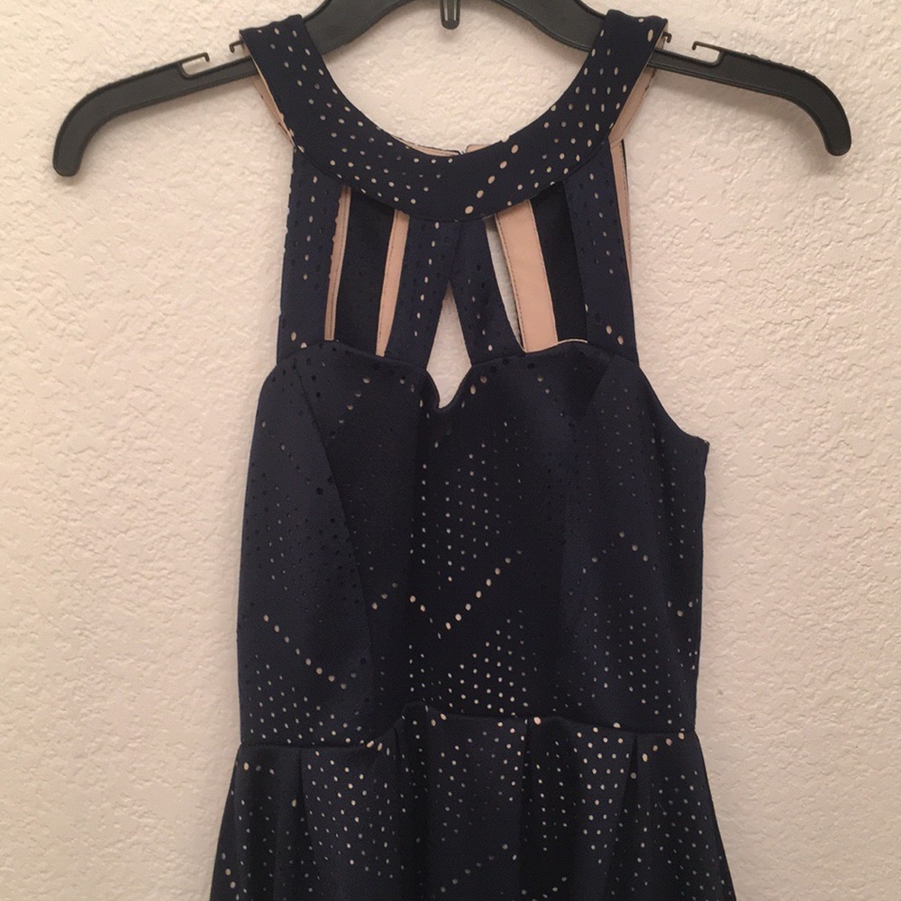 Navy blue semi formal dress